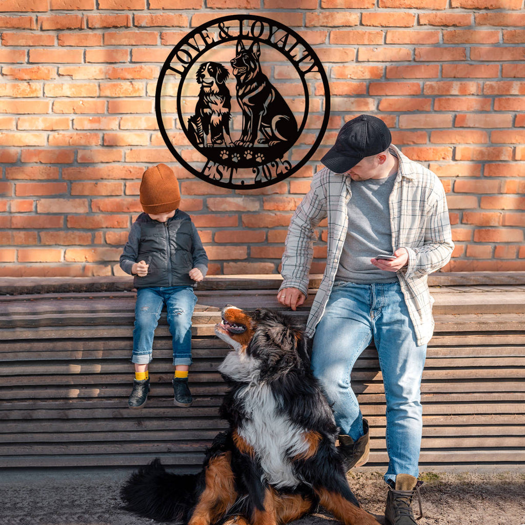 Custom Dog Breed Metal Wall Art