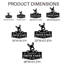 custom donkey farm metal sign with personalized name and est date rustic ranch outdoor steel decor