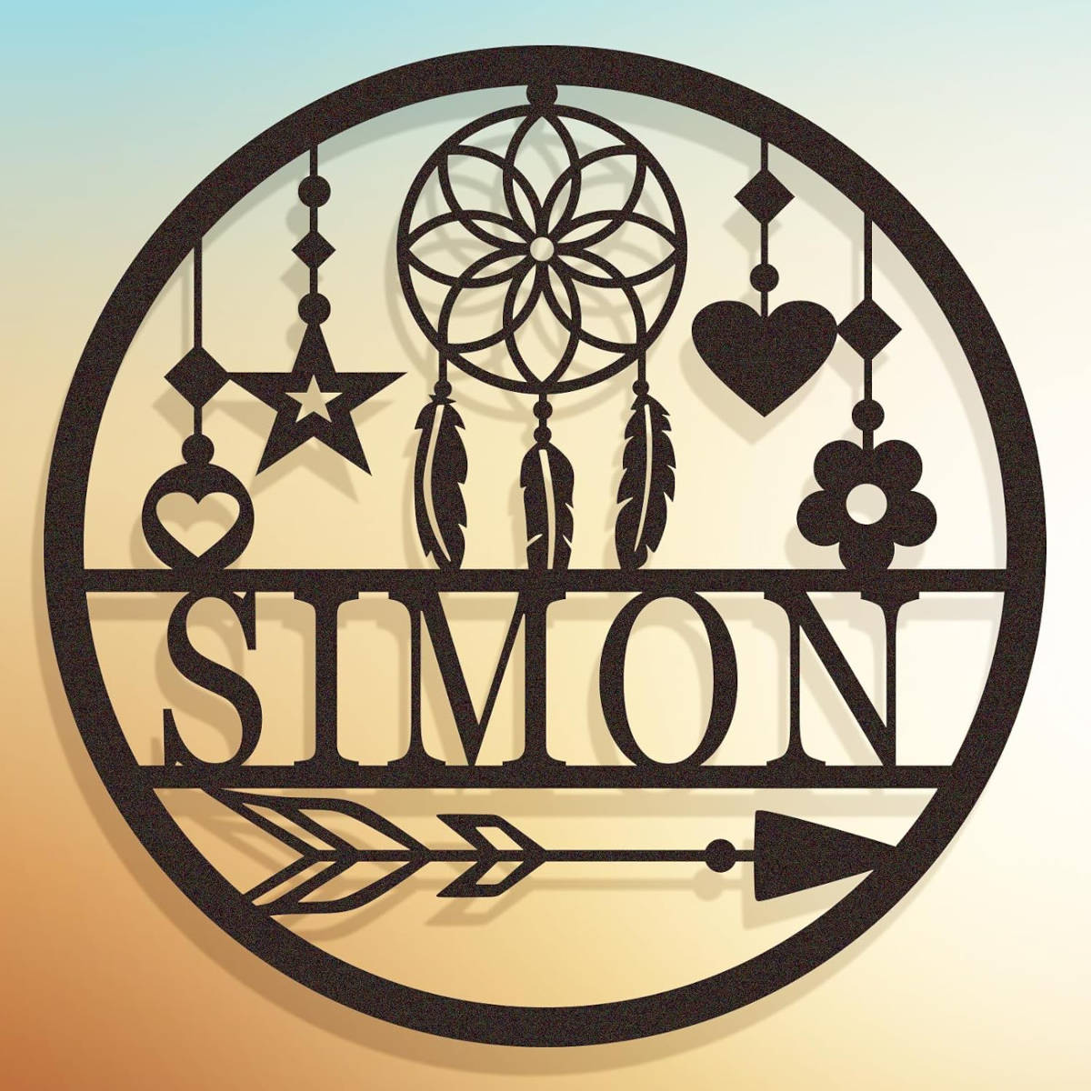 Custom Dreamcatcher Metal Wall Sign