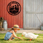 Custom Duck House Metal Sign