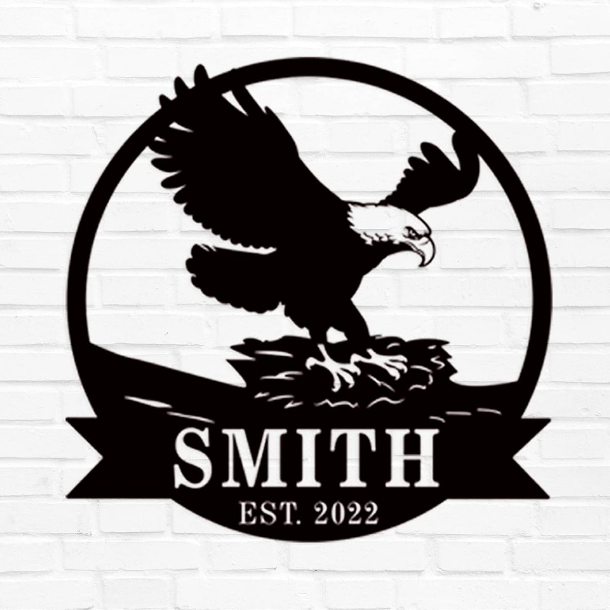 Custom Eagle Metal Sign