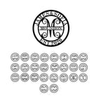 Custom Round Family Monogram Metal Sign