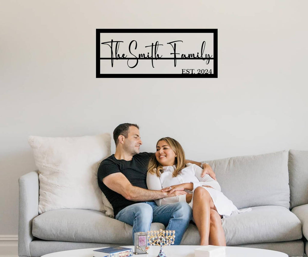 Custom Family Metal Sign – Personalized Wall Decor, Durable Steel ...