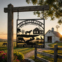 Custom Farm Address Metal Sign Plaque
