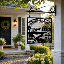 Custom Farm Address Metal Sign Plaque