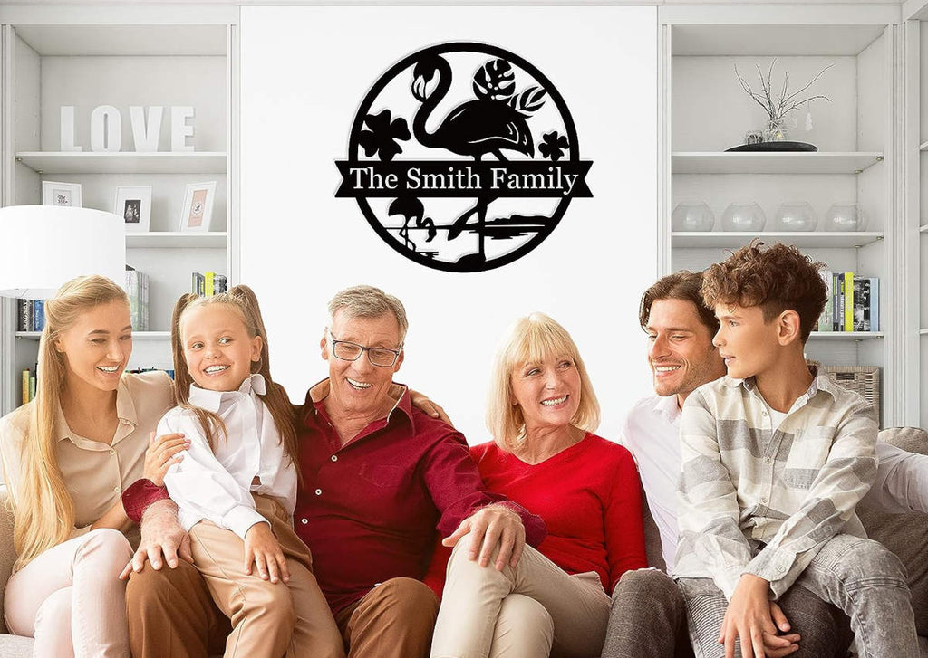 Custom Flamingo Metal Sign