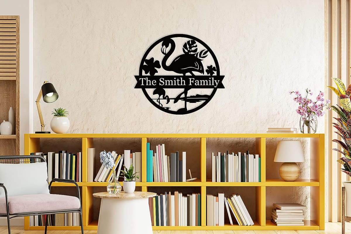 Custom Flamingo Metal Sign