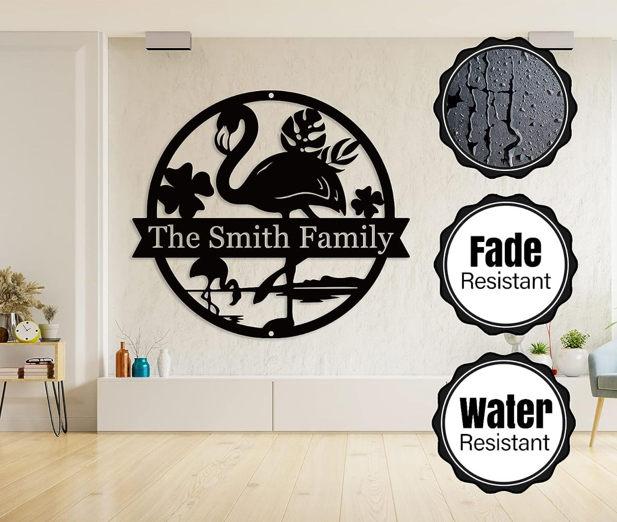 Custom Flamingo Metal Sign