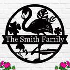 Custom Flamingo Metal Sign