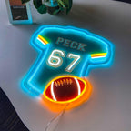 Custom Football Jersey Neon