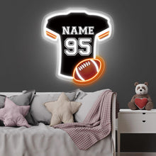 Custom Football Jersey Neon