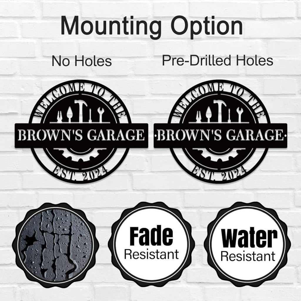 Custom Garage Metal Sign