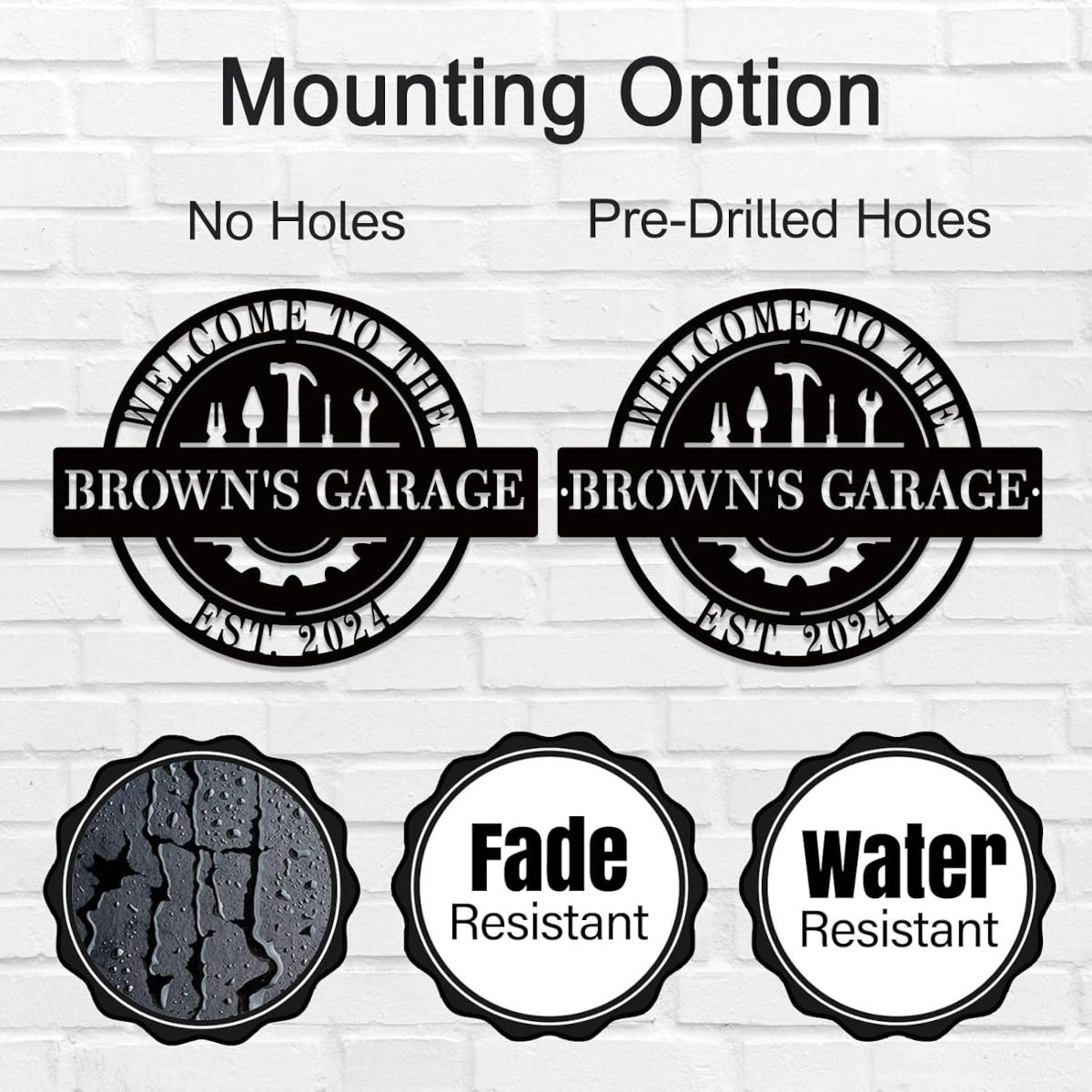 Custom Garage Metal Sign