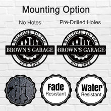 Custom Garage Metal Sign