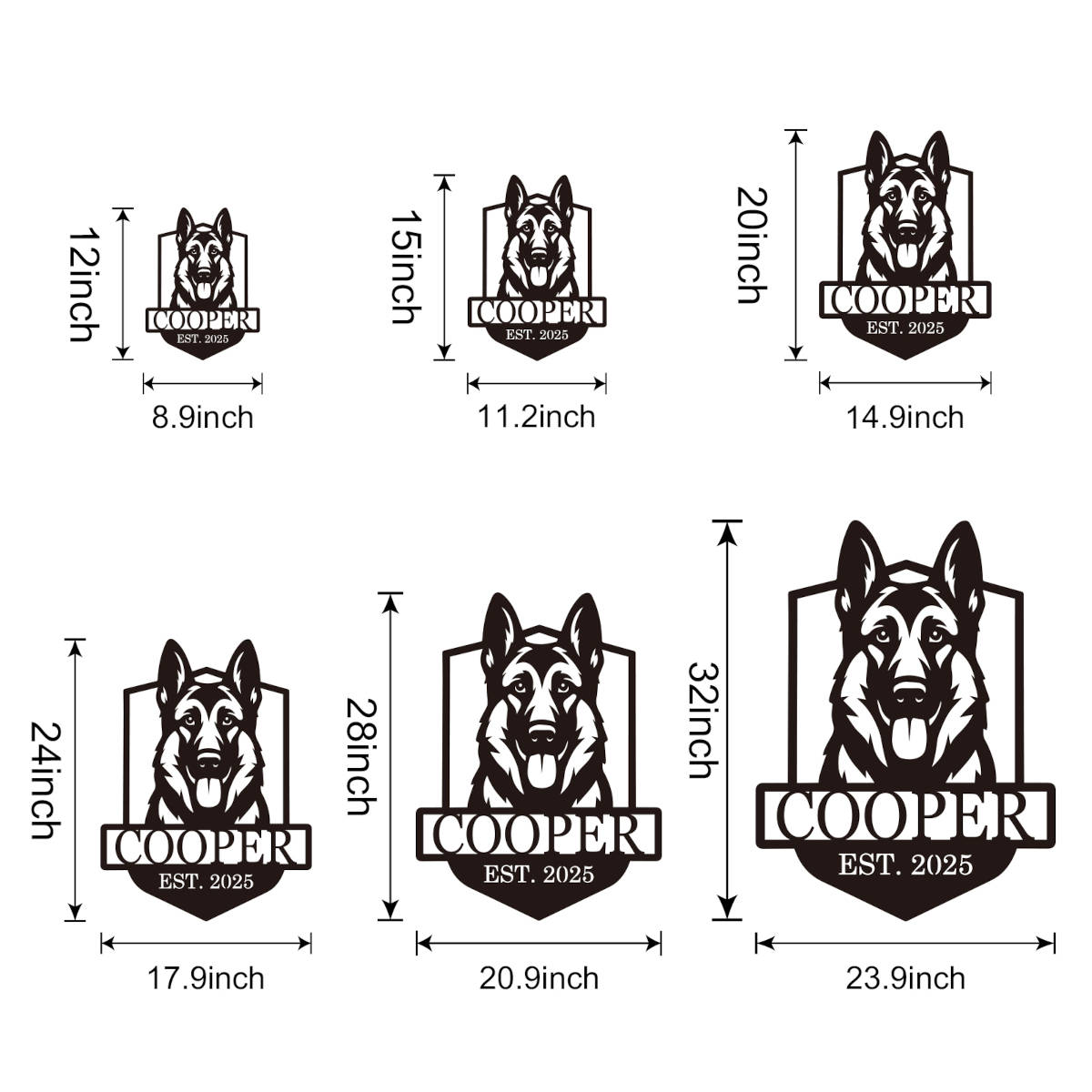 Custom German Shepherd Sign Secondary image