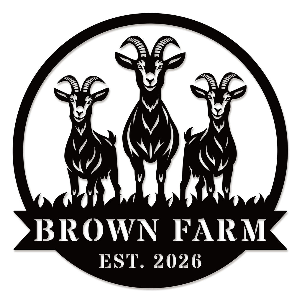 Custom Goat Farm Sign