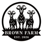 Custom Goat Farm Sign