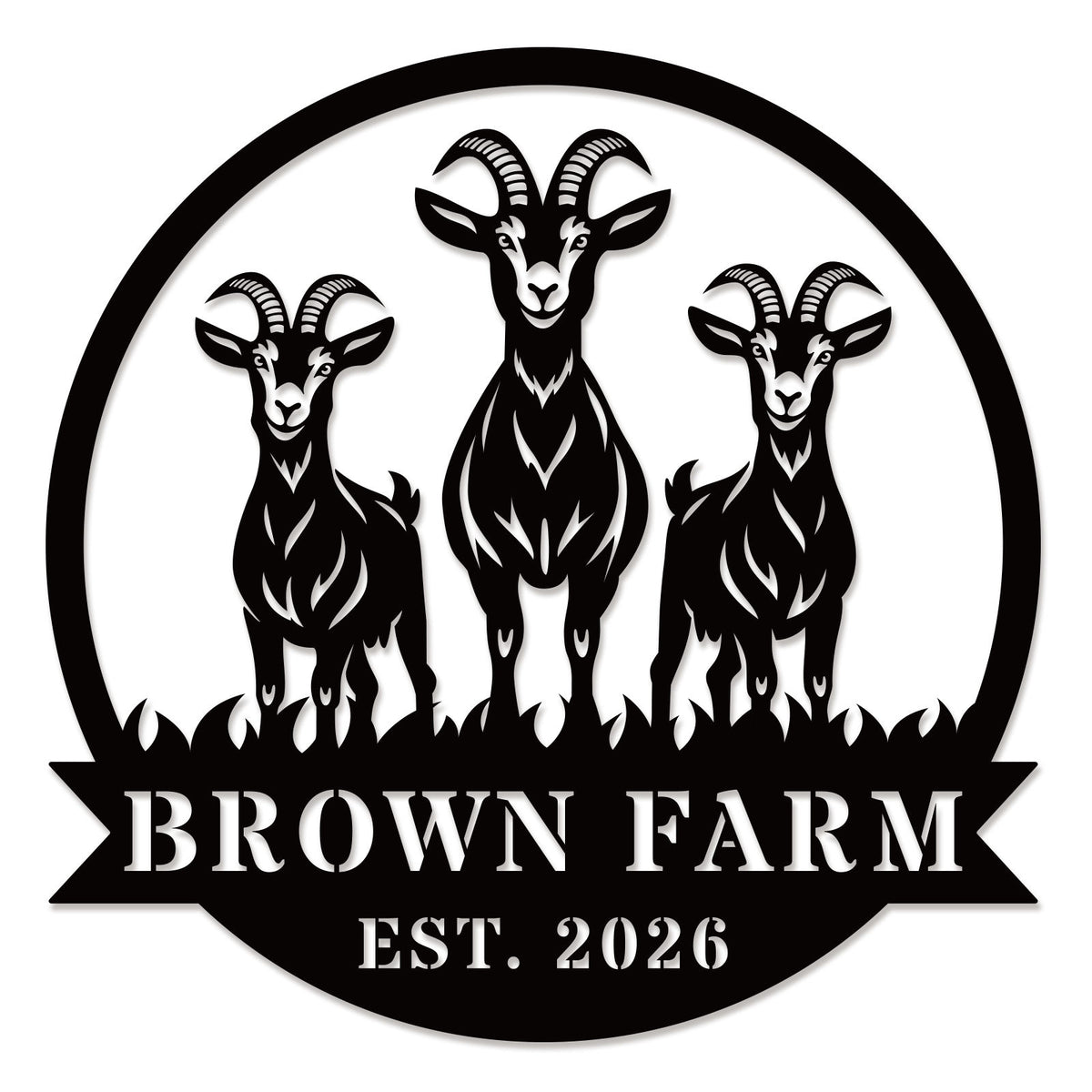 Custom Goat Farm Sign