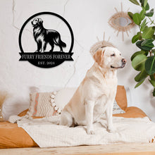 Custom Golden Retriever Metal Sign