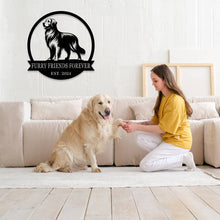 Custom Golden Retriever Metal Sign