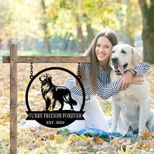 Custom Golden Retriever Metal Sign
