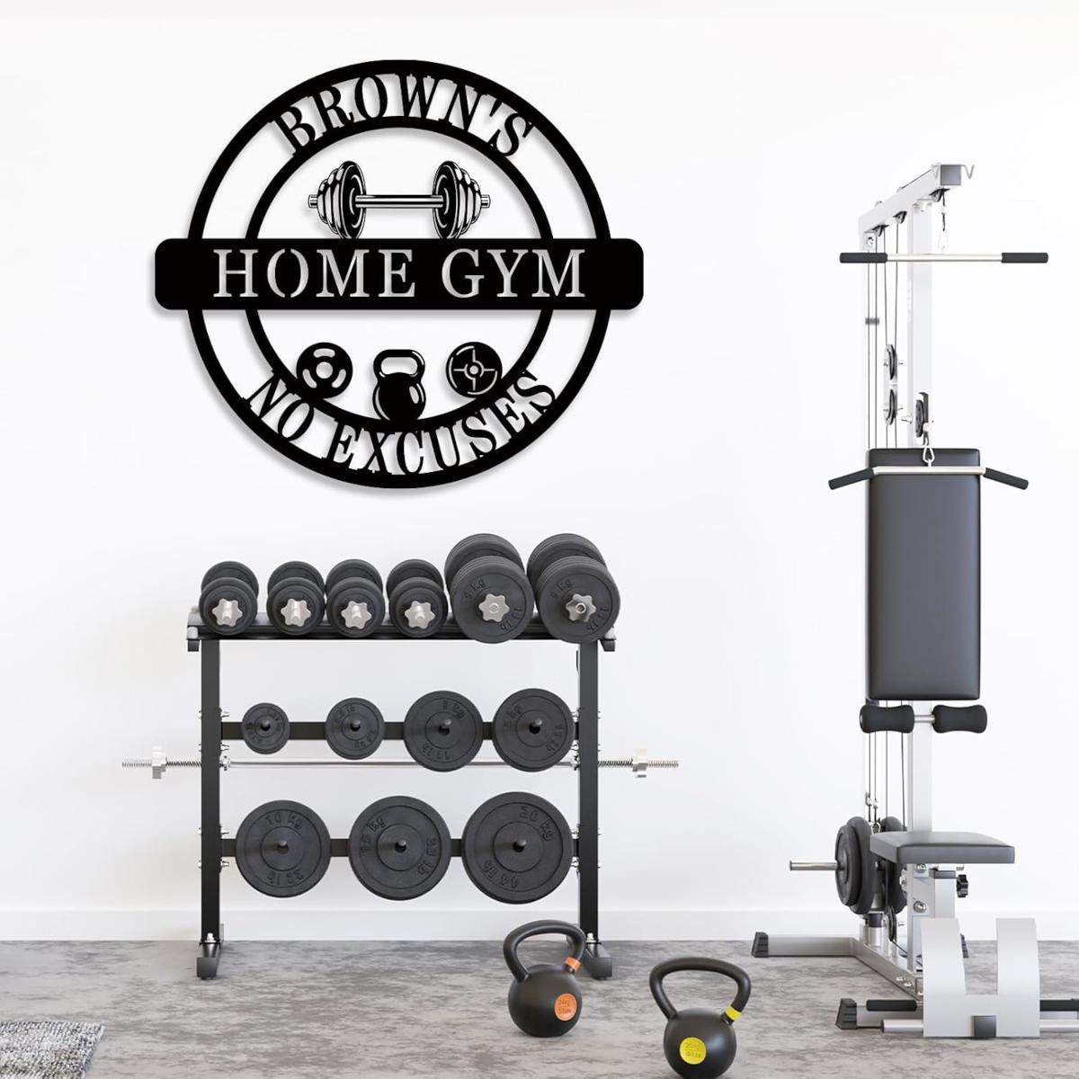 Custom Home Gym Sign Secondary image