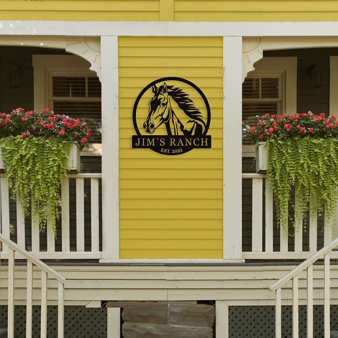 Custom Horse Ranch Sign Secondary image