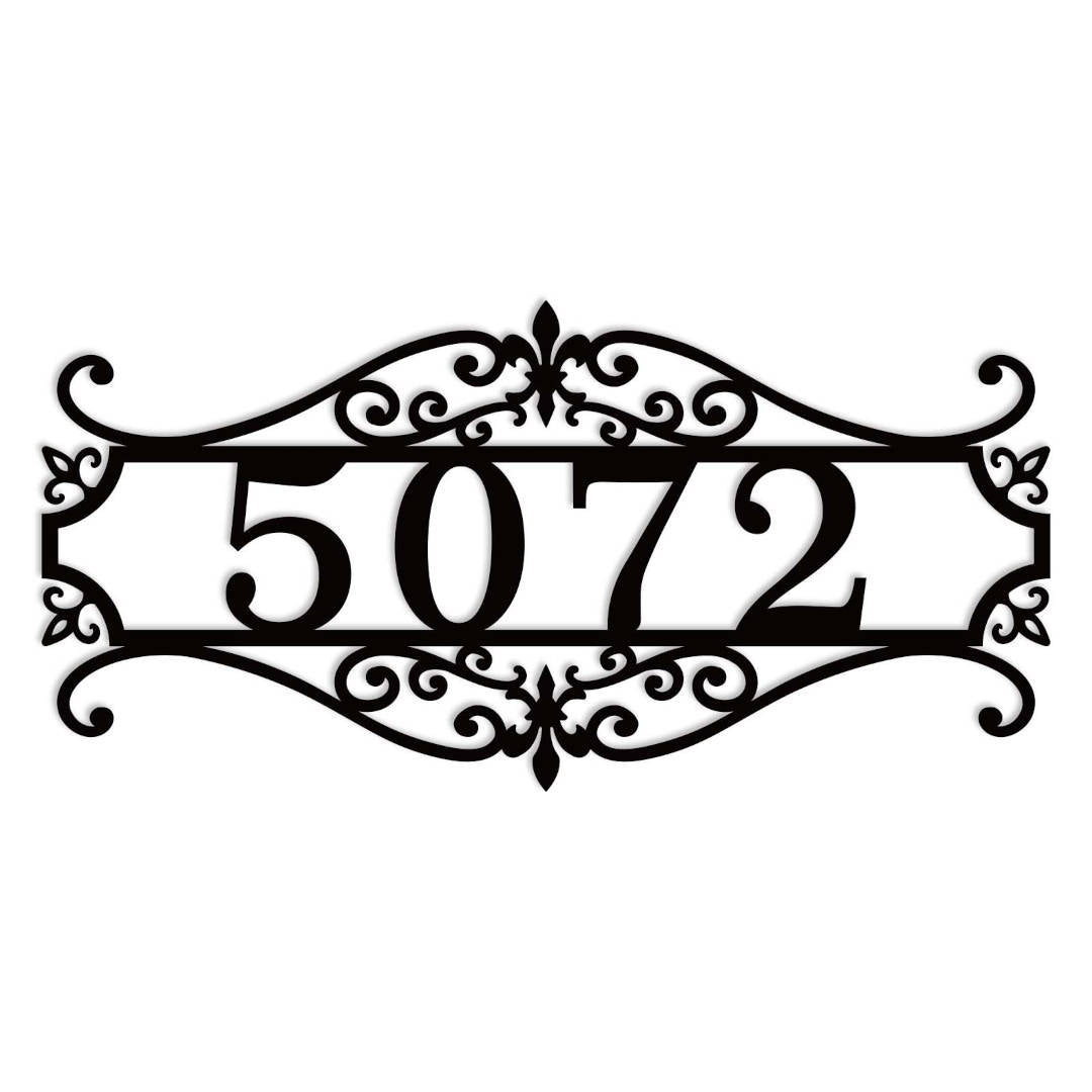 Ornate Address Sign Main image