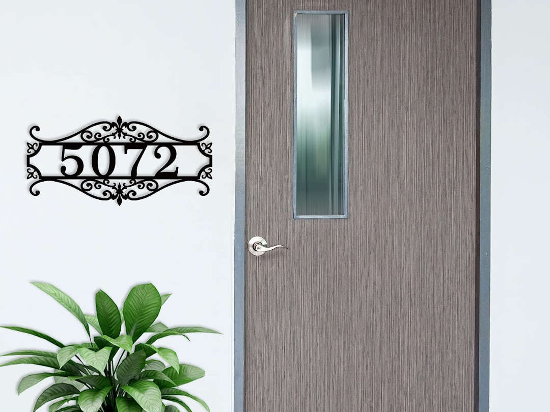 Ornate Address Sign