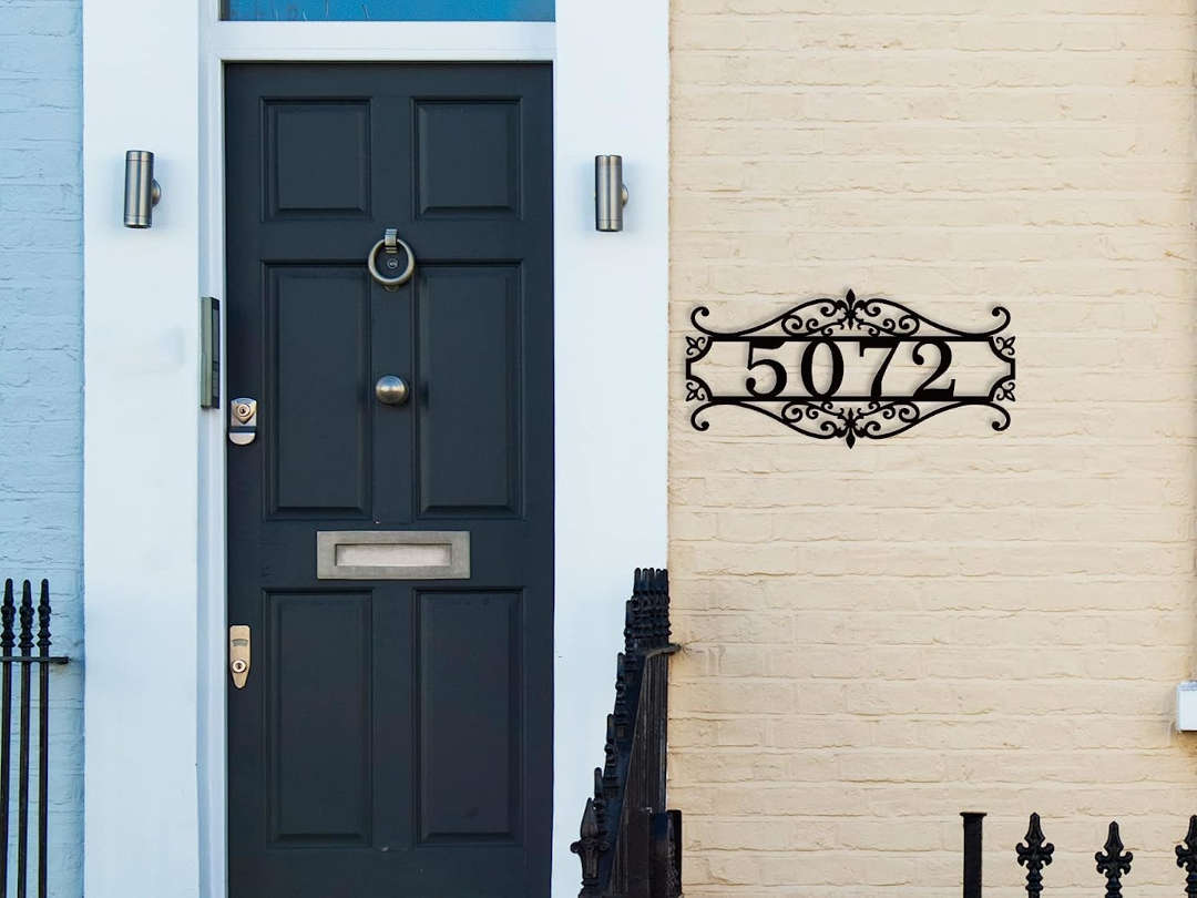 Ornate Address Sign