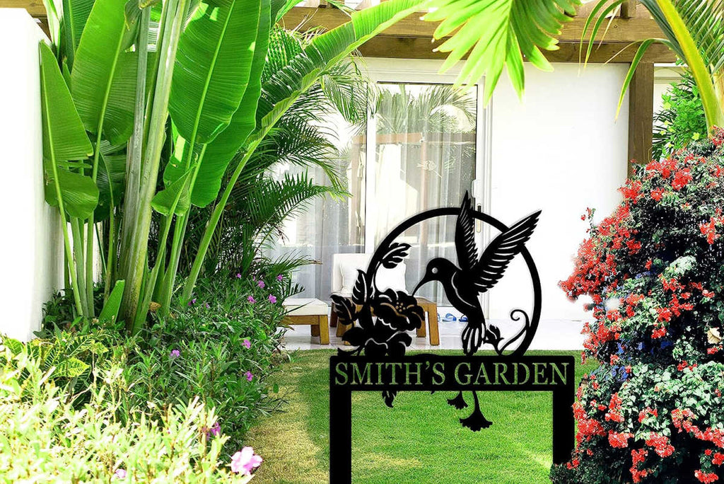 Custom Hummingbird Metal Plaque