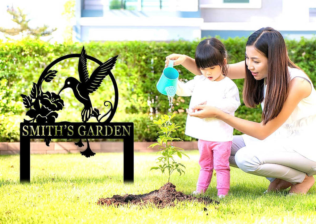 Custom Hummingbird Metal Plaque