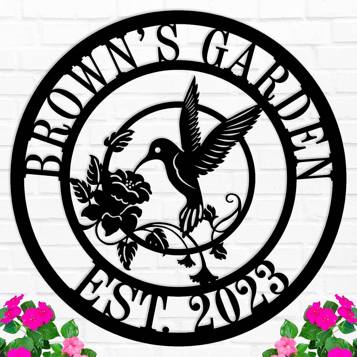 Hummingbird Garden Sign