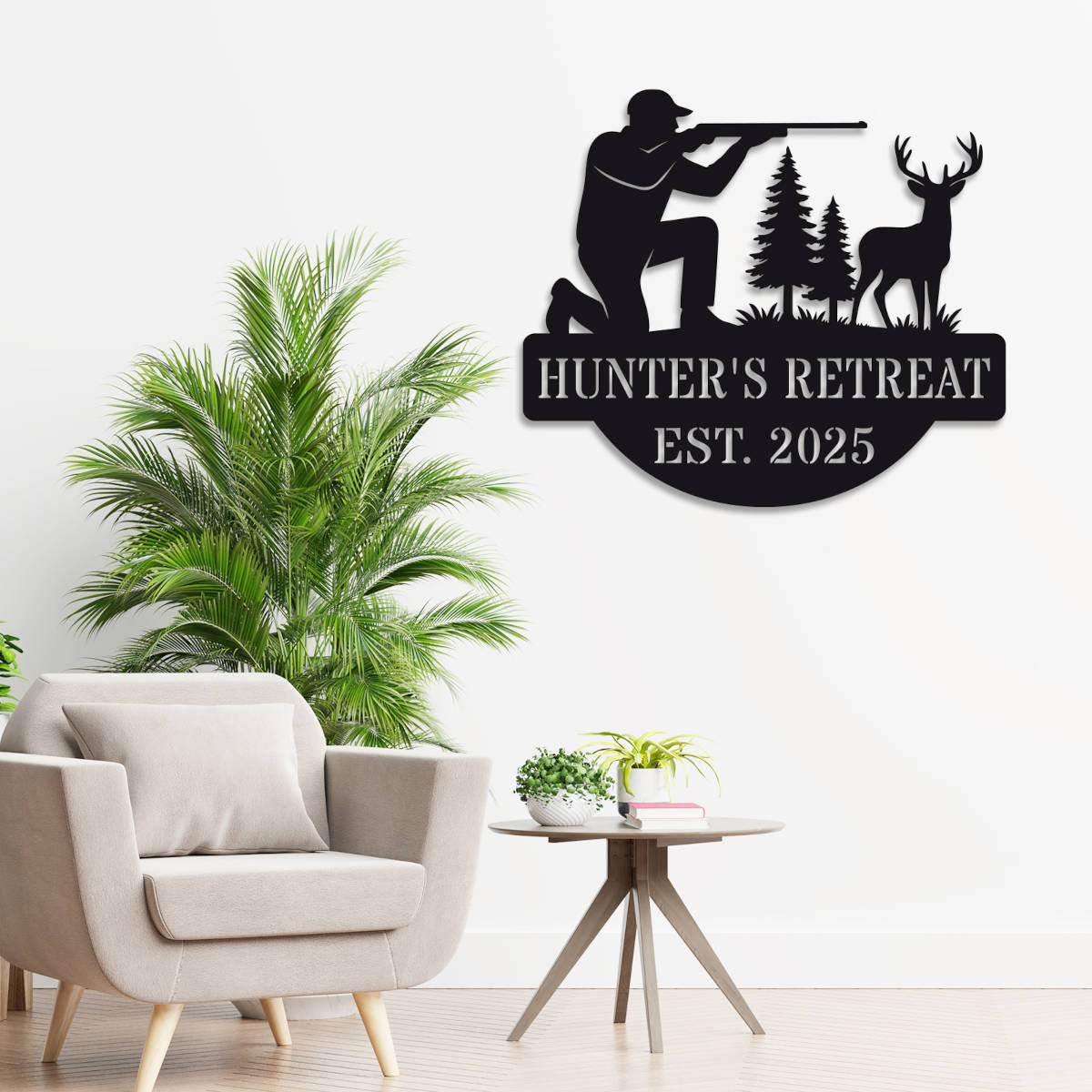 Custom Hunter Metal Sign Secondary image