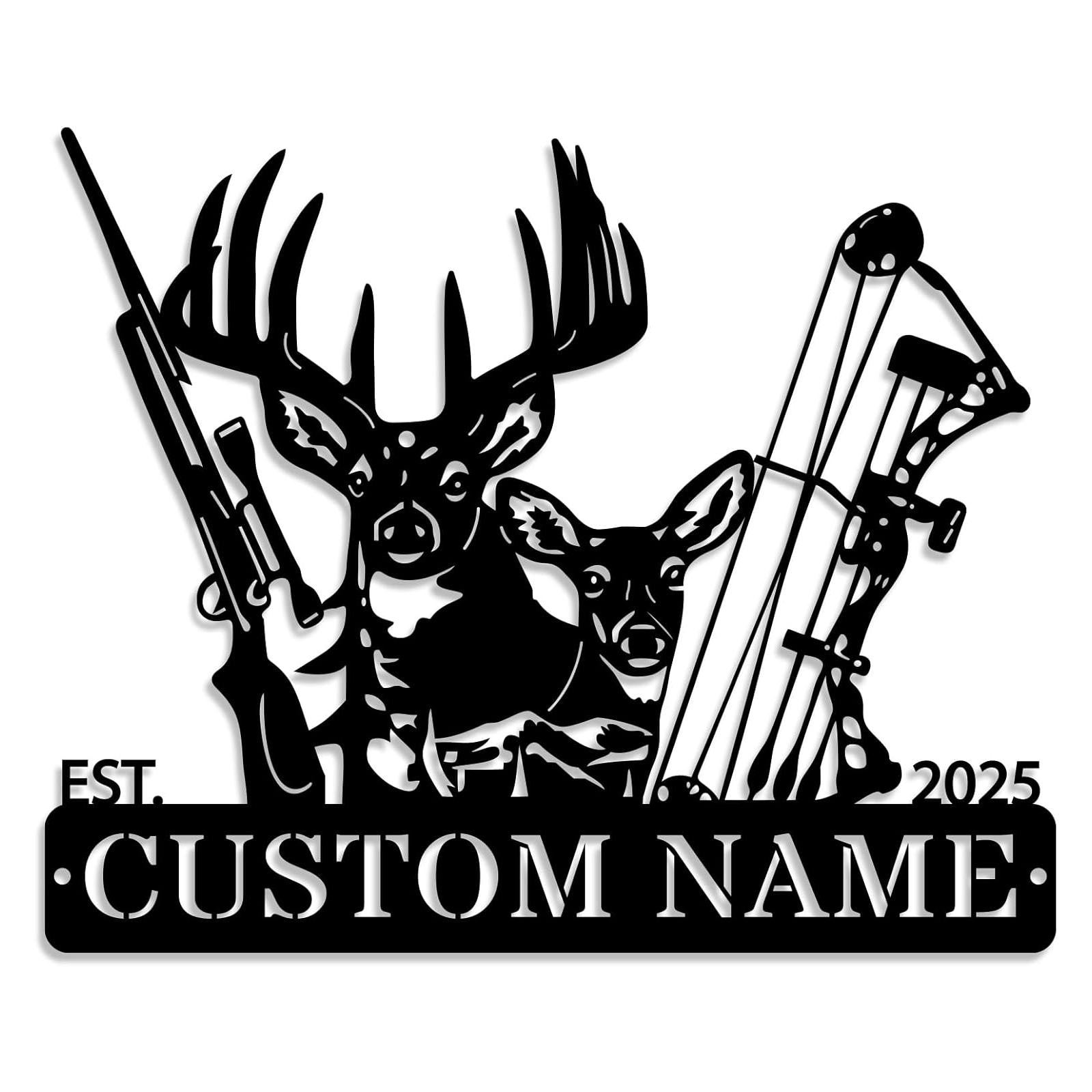 Custom Hunting Deer Sign Main image
