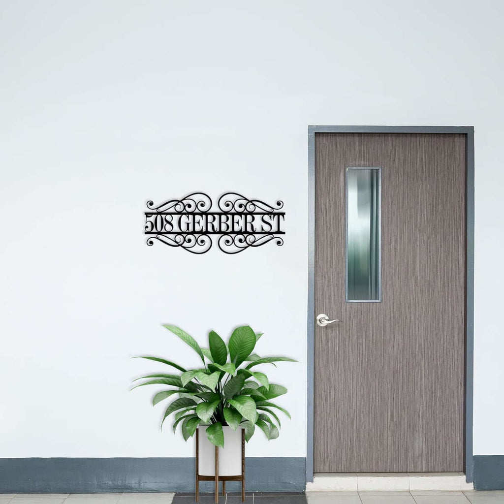 Custom Metal Address Sign