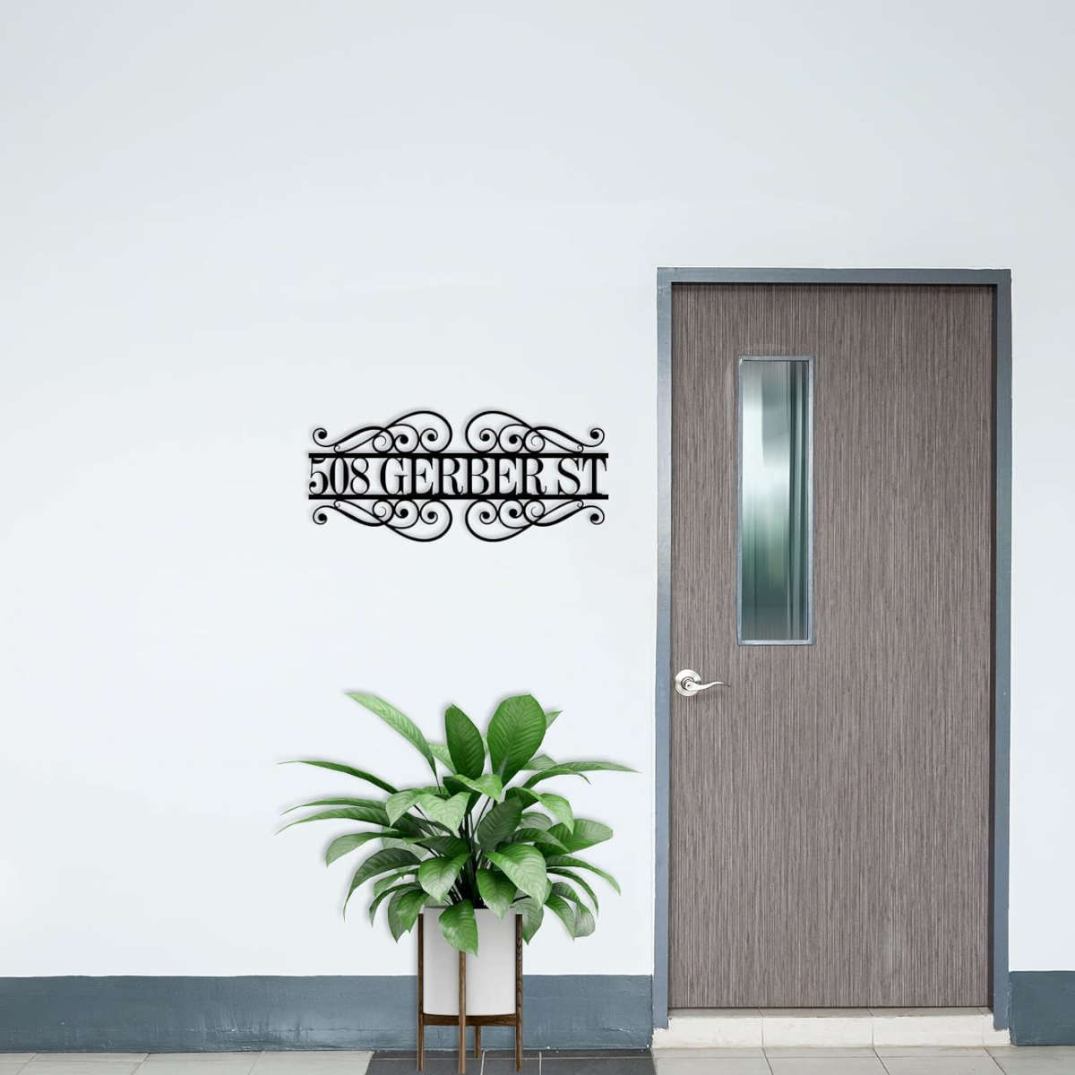 Custom Metal Address Sign