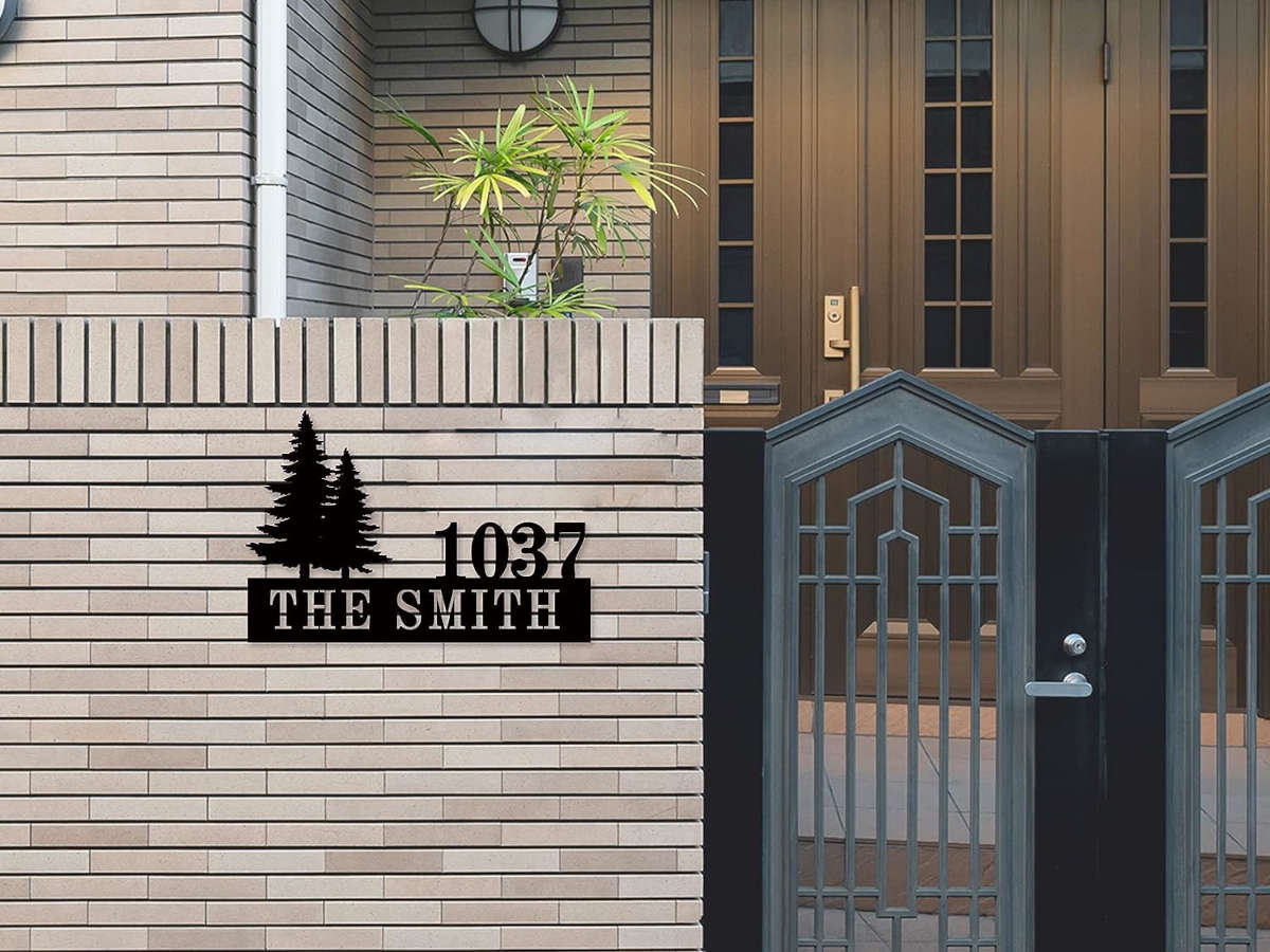 Custom Metal Address Sign