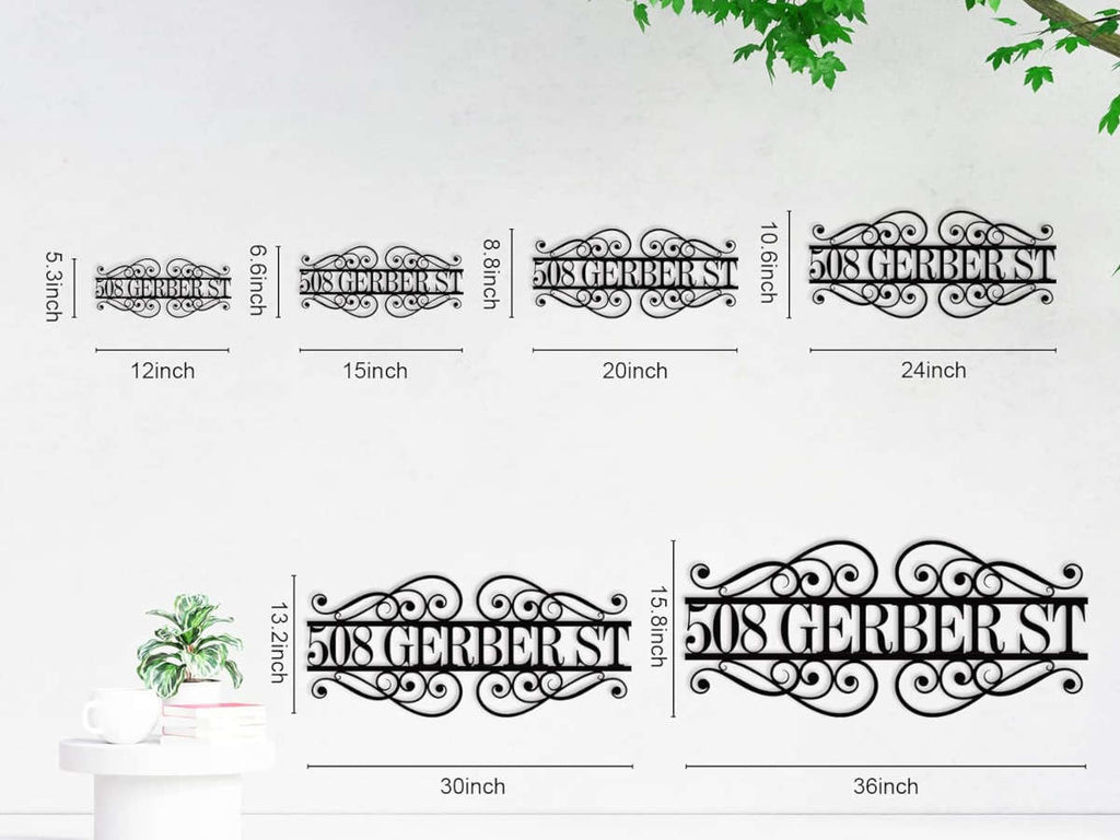 Custom Metal Address Sign