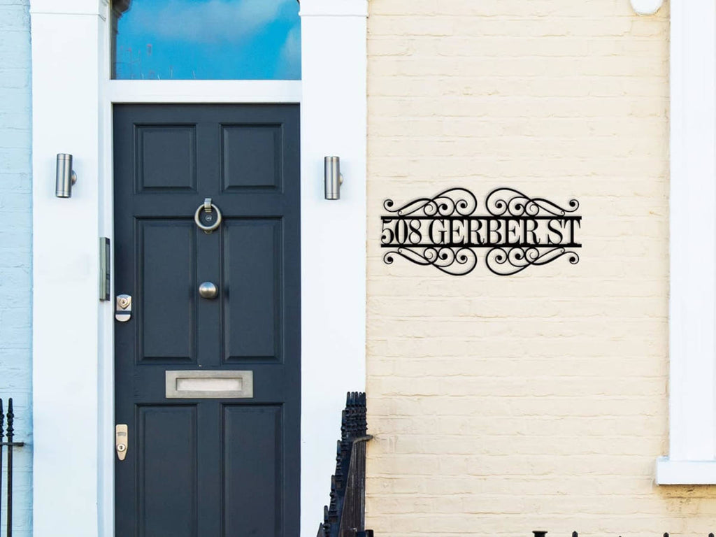 Custom Metal Address Sign