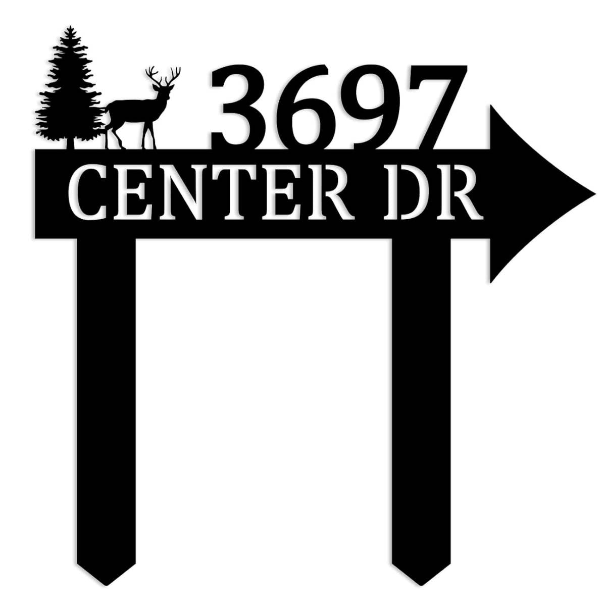 Deer Address Sign Main image