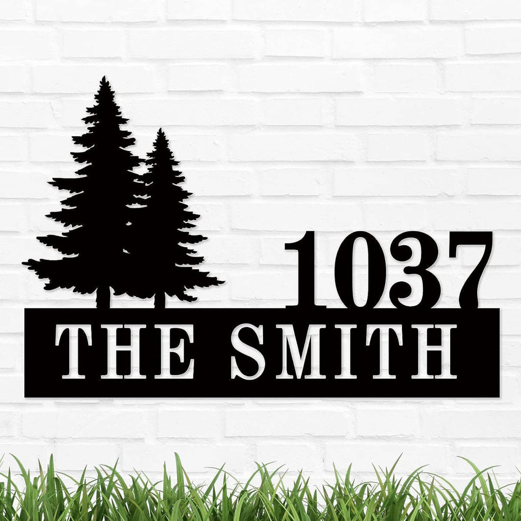 Custom Metal Address Sign