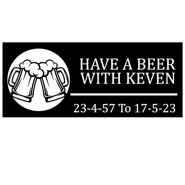 Custom Iron Beer Sign