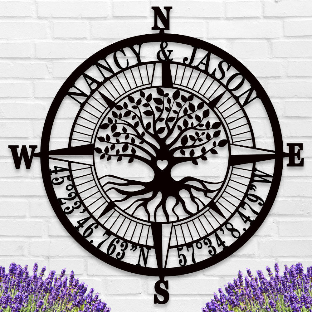 Compass Tree Sign