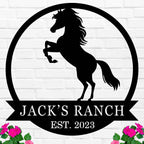 Custom Horse Ranch Sign