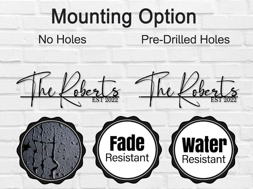 Custom Family Name Metal Sign Personalized Steel Wall D cor For Home custom-family-name-metal-sign-personalized-steel-wall-d-cor-for-home