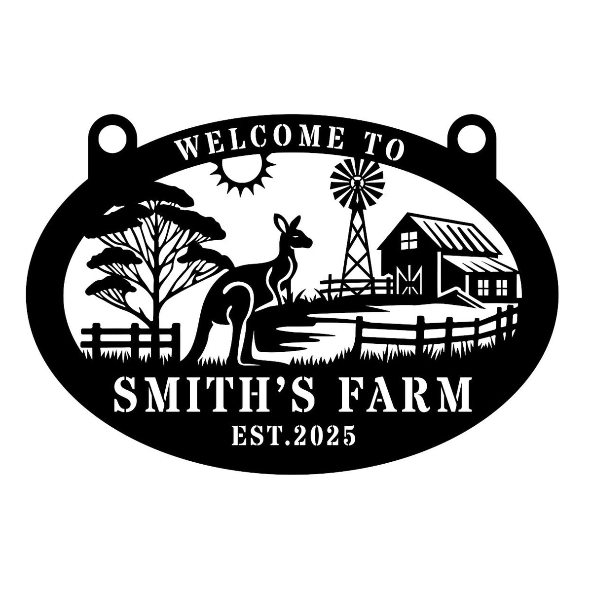 Personalised Farm Sign Main image