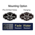 custom lake house sign with name - personalized - enfodream.com