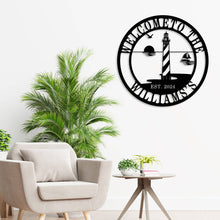 Custom Lighthouse Metal Sign