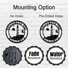 Custom Lighthouse Metal Sign